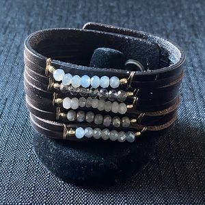 Evereve Leather Wrap Bracelet